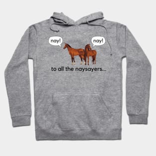 To all the naysayers- a funny horse design Hoodie